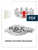 Project On Public Relations: Prepared by - (50490) (50491) (50504) (50511)