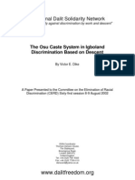 The Osu Cast System in Igboland Discrimination Based On Descent