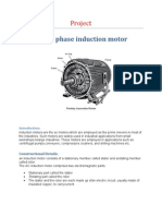 Three Phase Induction Motor: Project