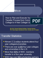 Making The Move: How To Plan and Execute Your Transfer Process From Community College To 4-Year College/ Univ