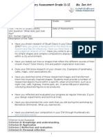 Asessment Rubrics For Feb Initial Assessment Grade 11 and 12 For Weebly