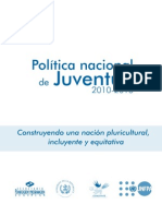 Politica de Juventud 2010 Conjuve-Segeplan