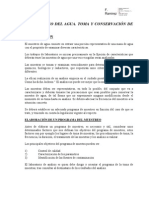 El Muestreo de Los Distintos Tipos de Agua