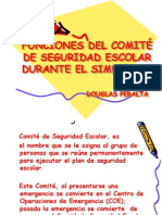 Funciones Comite de Seguridad Escolar