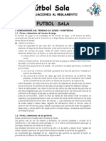 Areto - Reglamento Fútbol Sala Bolivia PDF