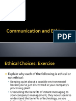 Communication and Ethics