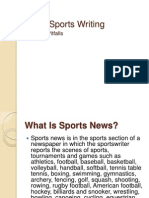 Basic Sports Writing