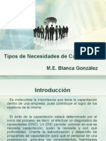 Tipos de Necesidades de Capacitacion