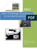 Police Technology An Analysis of in Car Cameras and Body Worn Cameras Lillian Draisin Spring 2011