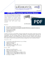 Radiometrix: UHF FM Data Transmitter and Receiver Modules