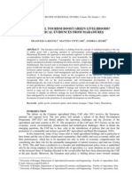 Can Rural Tourism Boost Green Livelihoods? Empirical Evidences From Maramureş