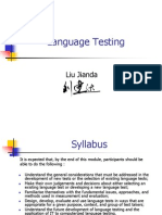 Language Testing: Liu Jianda