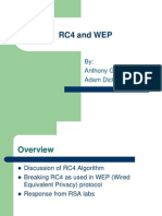 RC4 and WEP: By: Anthony Gervasi & Adam Dickinson