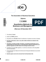 Quantitative Methods For Business and Management: The Association of Business Executives Diploma 1.14 QMBM