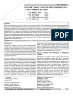 Gingival Retraction Methods in Fixed Prosthodontics A Systematic Review