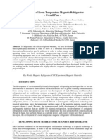 Development of Room Temperature Magnetic Refrigerator