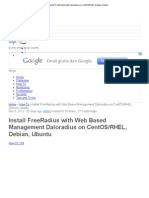 Install FreeRadius With Daloradius On CentOS - RHEL, Debian, Ubuntu