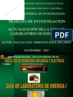 Actualizacion de La Guia de Laboratorio de Energia I