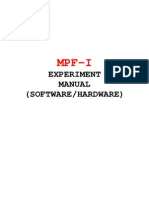 MPF-I Experiment Manual