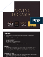 Carving Dreams Corporate Presentation