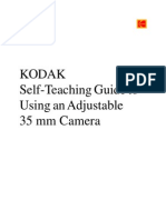 Kodak Self-Teaching Guide To Using An Adjustable 35 MM Camera