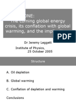 Half Gone: The Coming Global Energy Crisis, Its Conflation With Global Warming, and The Implications