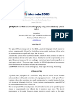 Hy Using A New Statistically Optimal (N975) Patch Near-Field Acoustical Holograp Method