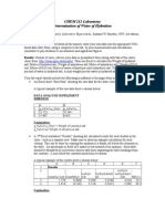 CHEM 212 Laboratory Determination of Water of Hydration: Raw Data