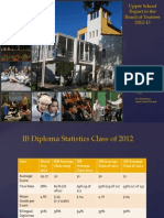 Academic Achievement Report 2012-2013 International School of Belgrade, Serbia