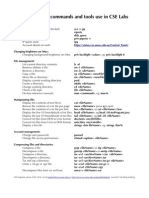 Unix & Linux Commands and Tools Use in Cse Labs: Cse Helpdesk, Phone 9385 5438, Email,, Roomg03 Mecheng Building