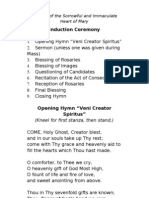 Sodality Induction Ceremony Booklet - 2013