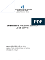 Experimento 3 - Segunda Lei de Newton