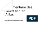 Commentaires Des Hikam Par Ibn 'Ajiba PDF