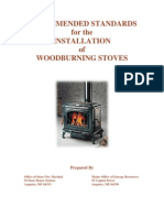 Recommended Standards For The Installation of Woodburning Stoves