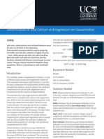 Determination of Ca and MG Concentration