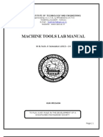 Machine Tools Lab Manual (13-14)