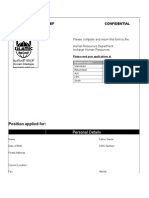 Islamic Relief - Application - Form