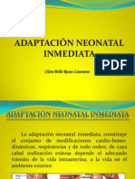 Adaptación Neonatal Inmediata