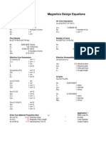 Magnetics Calculations For Transformer Designs