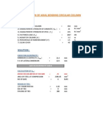 Axial Circular Column Design