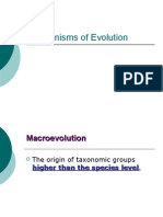 Mechanisms of Evolution