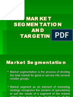 Market Seg Men Tatio N AND Tar Getin G