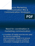 Services Marketing Communication Mix