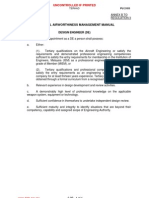 Technical Airworthiness Management Manual: Design Engineer (De)