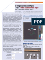 Physics of The Overtone Pipe