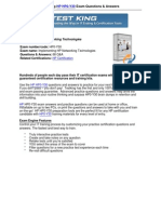 Testking Exam Questions & Answers: Hp0-Y30 Implementing HP Networking Technologies