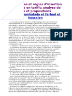 Problèmes Et Règles D'insertion Du Schwa en Tarifit Analyse de Cas Et Propositions