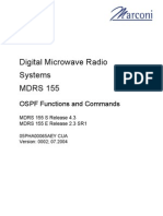 Digital Microwave Radio Systems MDRS 155: OSPF Functions and Commands