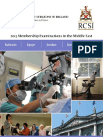 2013 RCSI Membership Examinations - Middle East (March 2013)