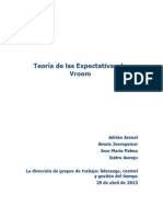 Expectativas de Vroom - Trabajo en Equipo